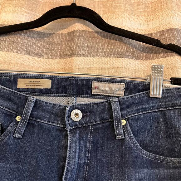 AG Adriano Goldschmied The Prima Mid Rise Cigarette Jeans Size 27 - Picture 6 of 7